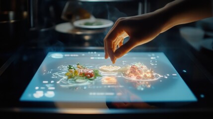 Futuristic Culinary Experience: Cooking with Interactive Interface