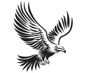  Flying eagle vector illustration