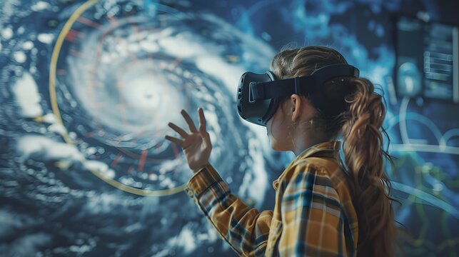 Virtual Reality Classroom Learns About Weather Patterns with Simulated Storms and Hurricanes
