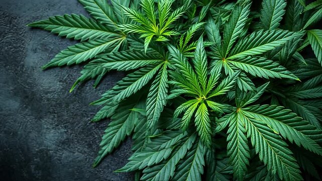 The intricate details of cannabis leaves, showcasing their vibrant green hues and distinct shapes, emphasizing their unique textures in natural light.