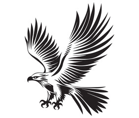  Flying eagle vector illustration