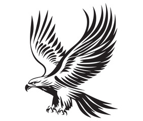  Flying eagle vector illustration