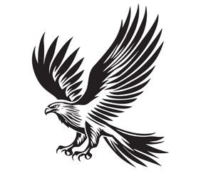  Flying eagle vector illustration