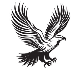  Flying eagle vector illustration