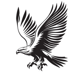  Flying eagle vector illustration