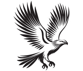  Flying eagle vector illustration