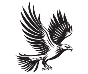  Flying eagle vector illustration