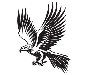  Flying eagle vector illustration