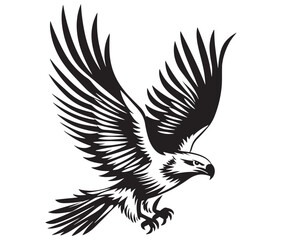  Flying eagle vector illustration