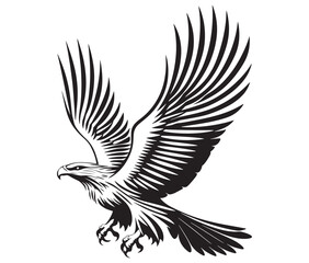  Flying eagle vector illustration