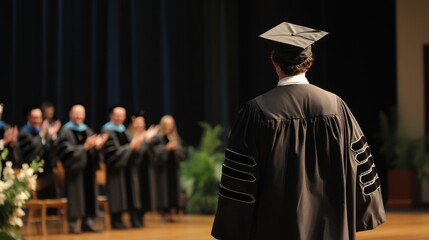 Graduates in Commencement Ceremony Celebrating Academic Achievement