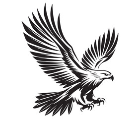  Flying eagle vector illustration