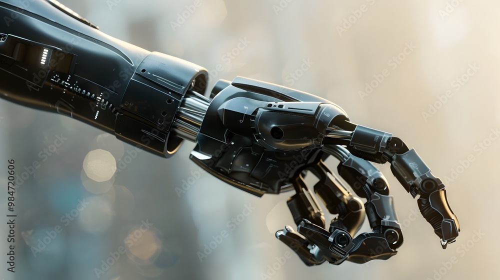 Aufkleber advanced prosthetic limb with smart home automation controls