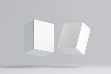 Blank box for packaging, rectangle box mockup, software packaging mockup design. 3d rendering