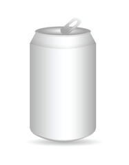 cold drink soda cane mock up on white isolated