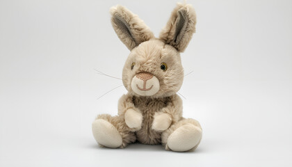  isolated toy bunny on the white background