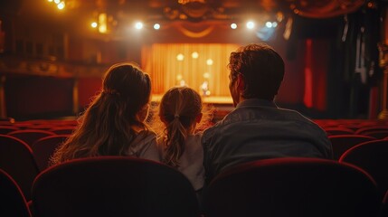 Family Enjoying a Child's Performance