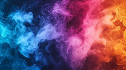 Fototapeta premium background with multicolor waving smoke