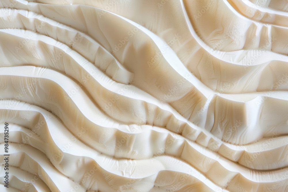 Poster abstract sand patterns featuring flowing textures and beautiful waves in a tranquil and calm setting