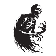 Vector Ghost Silhouette for Creative Projects
