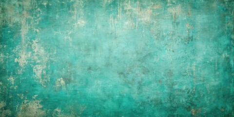 Fototapeta premium Scraped teal grungy background with distressed texture and vintage feel, teal, grungy, background, distressed, texture