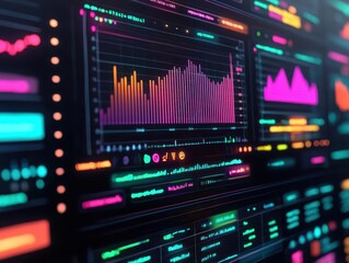Obraz premium Interactive SEO audit report displayed in a holographic workspace, professional analysis, digital insights