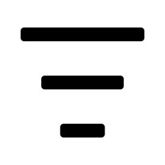 Obraz premium Bars Filter Icon