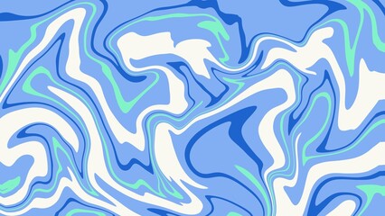 Abstract background of random blue wave line texture. Blue liquid abstract wallpaper