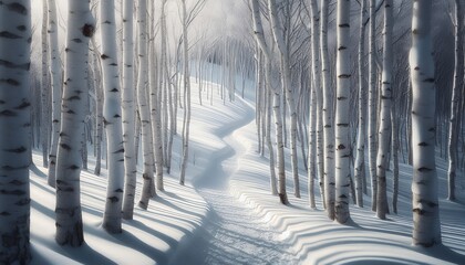 Winter snow background