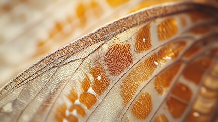 Moth's Wing Pattern in Intricate Macro Detail
