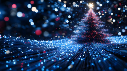 Fiber Optic Christmas Night