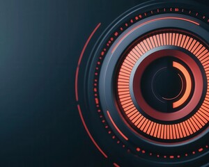 Digital credit score visualized as a futuristic gauge, loan eligibility, financial health