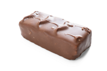 Chocolate bar, sweet candy isolated on transparent background