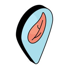 An icon design of eco location 