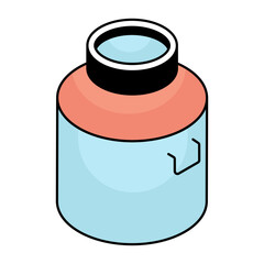 An icon design of milk can
