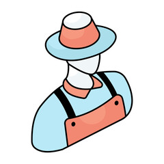 An icon design of gardener
