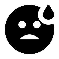Emoji Sad Sweat Icon