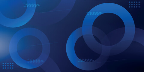 Minimal geometric background. Blue elements with fluid gradient. Cool background design for posters. Eps10 vector