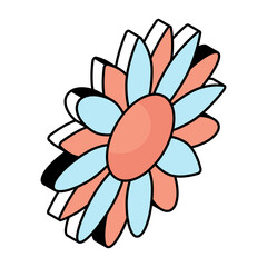 A premium download icon of flower 