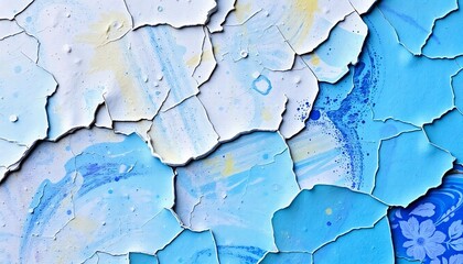 Obraz premium abstract wall textured in blue Background Bright Broken Art design concept header web cover poster art work banner presentation template created with generative ai