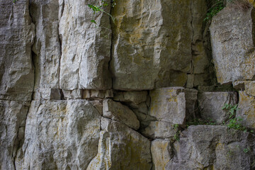 Natural stone sculpture background at Rattlesnake Point Conservation Area.