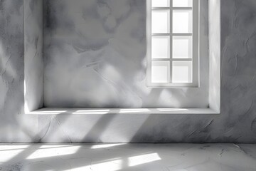 Minimalist Interior with Natural Light and Textured Walls