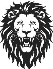 Lion head logo icon vector image