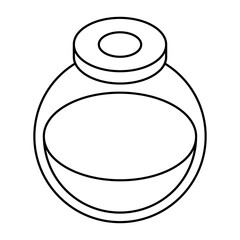      Trendy vector design of chemical flask