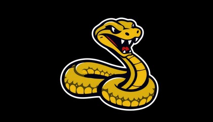 Fototapeta premium snake vector illustration. snake in the form of a snake. snake in the shape of a snake