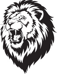 Lion head vector image