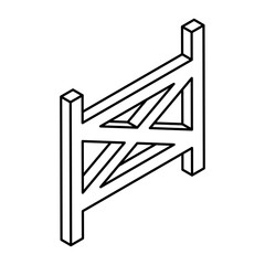 An icon design of fence