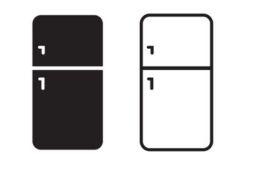 fridge vector icon isolated on a white background