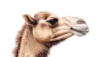 Obraz premium Close-up Portrait of a Camel's Face