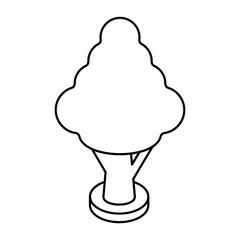 A perfect design icon of tree